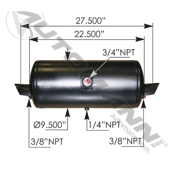 Automann TANK, AIR, 9-1/2 DIA 1488 IN. CU 172.2001 - main